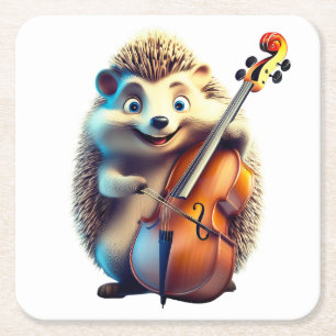 Karikatur, Cartoon, Illustration Ein Musical Rechteckiger Pappuntersetzer