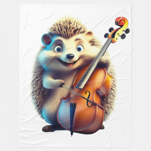 Karikatur, Cartoon, Illustration  Ein musikalische Fleecedecke