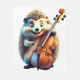 Karikatur, Cartoon, Illustration Eine Musik Fleecedecke