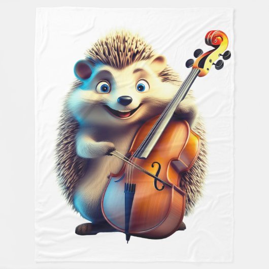 Karikatur, Cartoon, Illustration Eine Musik Fleecedecke (Vorderseite)