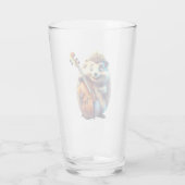 Karikatur, Cartoon, Illustration Eine Musik Glas (Rückseite)