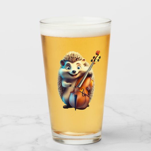 Karikatur, Cartoon, Illustration Eine Musik Glas (Vorne (Gefüllt))