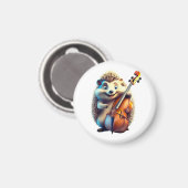 Karikatur, Cartoon, Illustration Eine Musik Magnet (Vorderseite/Rückseite)