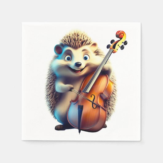 Karikatur, Cartoon, Illustration Eine Musik Serviette (Vorderseite)