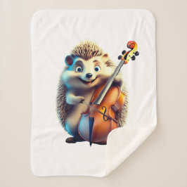 Karikatur, Cartoon, Illustration Eine Musik Sherpadecke