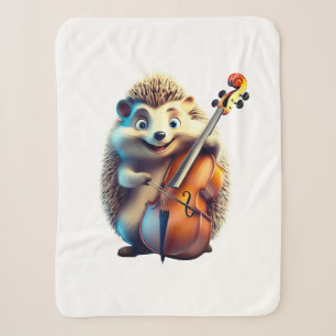 Karikatur, Cartoon, Illustration Eine Musik Sherpadecke