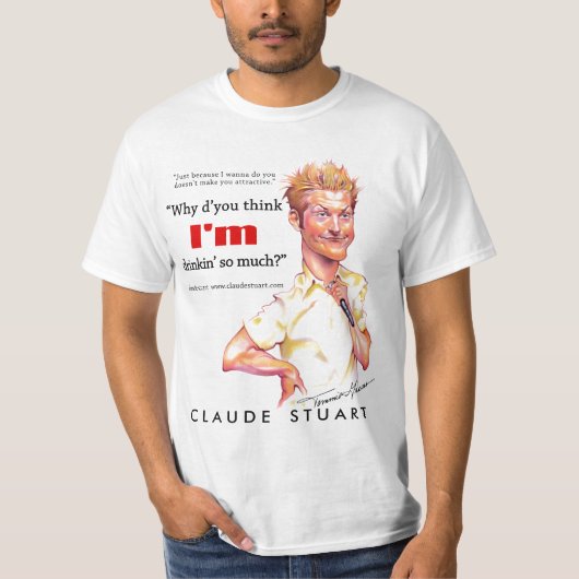 Karikatur Claudes Stuart durch Tammie Gräber T-Shirt (Vorderseite)
