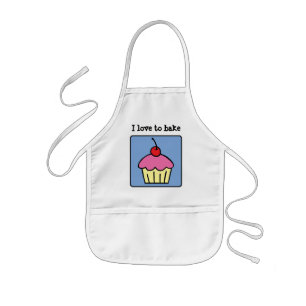 Karikatur Clip Art Cupcake-Frosting Kirsche Desser Kinderschürze