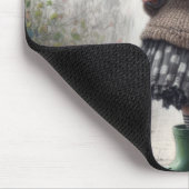 Karikatur der alten Dame Mousepad (Ecke)