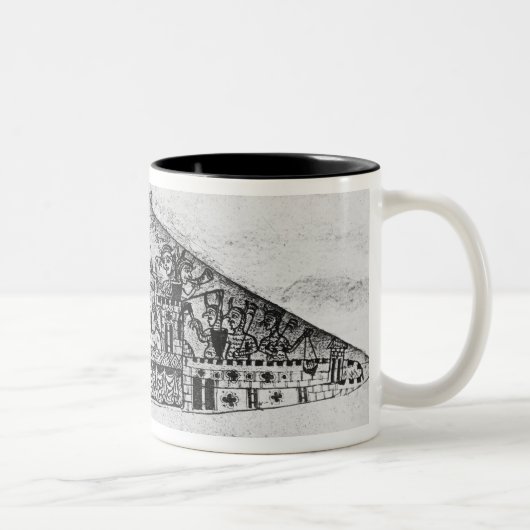 Karikatur der englischen Juden, von einem Haggadah Zweifarbige Tasse (Rechts)