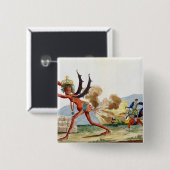 Karikatur der englischen Regierung, 1793 Button (Vorne & Hinten)