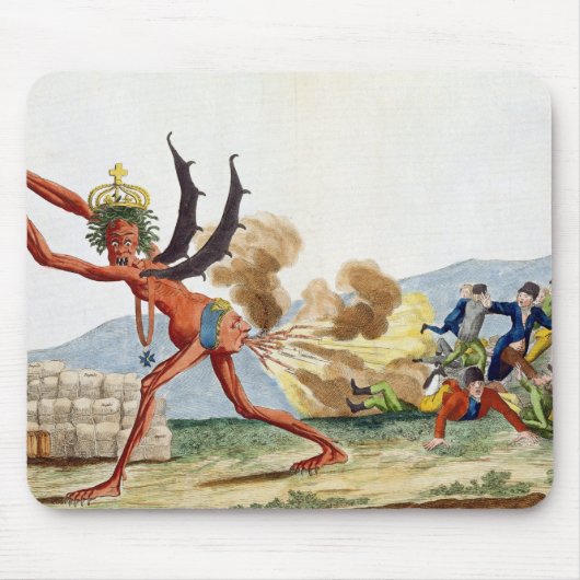 Karikatur der englischen Regierung, 1793 Mousepad (Vorne)