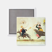 Karikatur der "Hundert Tage" Magnet (Vorderseite/Rückseite)