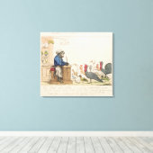 Karikatur der Notariatsversammlung Leinwanddruck (Insitu (Holzboden))