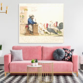 Karikatur der Notariatsversammlung Leinwanddruck (Insitu (Wohnzimmer))