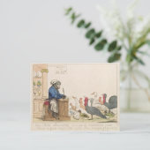 Karikatur der Notariatsversammlung Postkarte (Stehend Vorderseite)