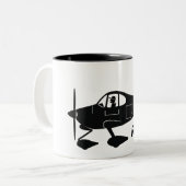 Karikatur der Packwagen-RV-10 Zweifarbige Tasse (Vorderseite Links)