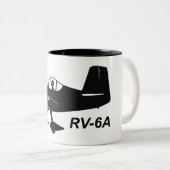 Karikatur der Packwagen-RV-6A Zweifarbige Tasse (VorderseiteRechts)