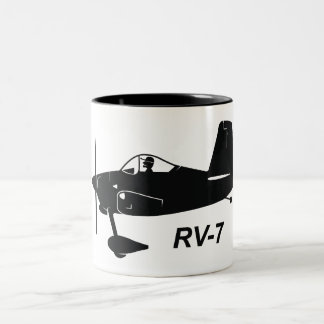 Karikatur der Packwagen-RV-7 Zweifarbige Tasse
