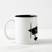 Karikatur der Packwagen-RV-9 Zweifarbige Tasse (Links)