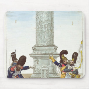 Karikatur der Soldaten beim Colonne Vendome Mousepad
