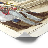 Karikatur der Soldaten im Colonne Vendome Poster (Ecke)