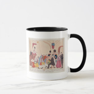 Karikatur der Weise, aristokratisch zu machen Tasse