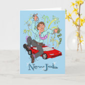 Karikatur des Cartoon für junge Arbeitskräfte Karte (Gelbe Blume)