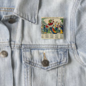 Karikatur des Dämons Geldes, 1860 Button (Beispiel)