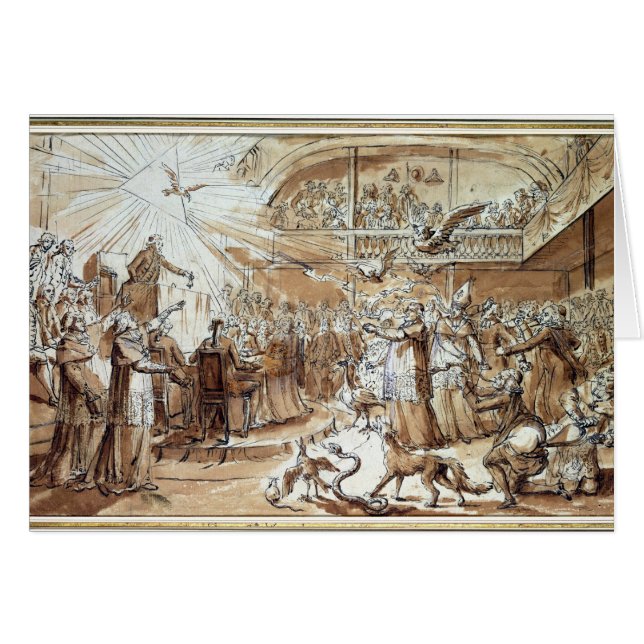 Karikatur des Klerus (Vorderseite (Horizontal))