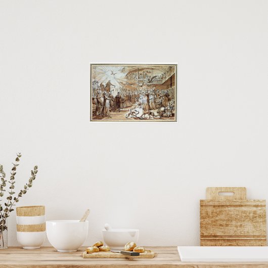 Karikatur des Klerus Poster (Küche)