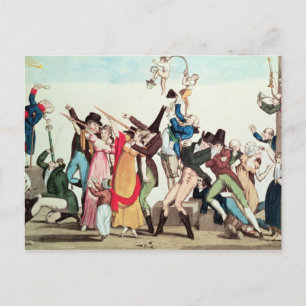 Karikatur des Kometen von 1811, c.1811 Postkarte