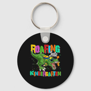 Karikatur Dinosaurier Kindergarten Jungen Schüler  Schlüsselanhänger