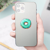 Karikatur-Donut Aufkleber (Telefon)