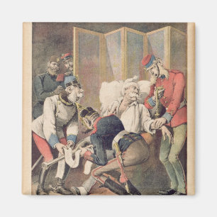 Karikatur dreifachen Alliances Magnet