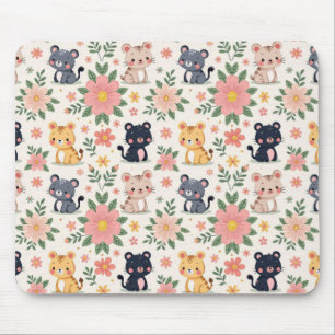 Karikatur Dschungelkatzen Mousepad