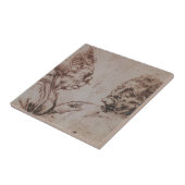 Karikatur durch Leonardo da Vinci Fliese (Seite)