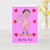 Karikatur eines Cartoon Karte (Gelbe Blume)