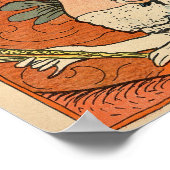 Karikatur eines französischen Marquis Poster (Ecke)