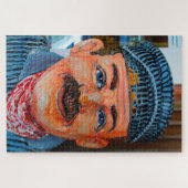 Karikatur eines Zugführers in Virginia. Puzzle (Horizontal)