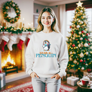 Karikatur einfach Chillin wie ein Pinguin mit Kaff Sweatshirt