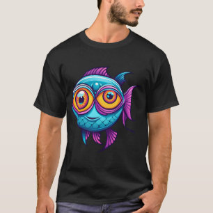 Karikatur,Fisch T-Shirt
