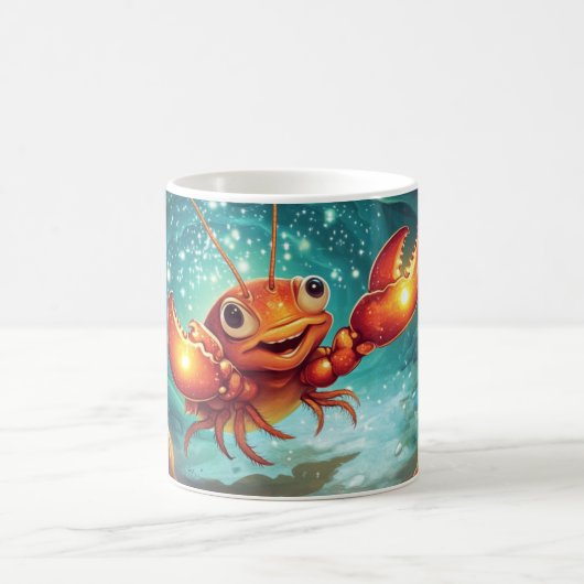 Karikatur-Flusskrebs. Kaffeetasse (Mittel)