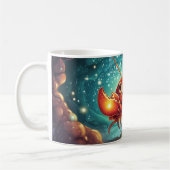 Karikatur-Flusskrebs. Kaffeetasse (Links)