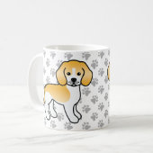 Karikatur für Zitronen und Beagle Kaffeetasse (Vorderseite Links)