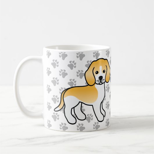 Karikatur für Zitronen und Beagle Kaffeetasse (Links)