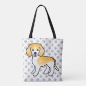 Karikatur für Zitronen und Beagle Tasche (Rückseite)