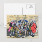 Karikatur georgischer Chirurgen bei der Arbeit, 17 Postkarte (Vorne/Hinten)