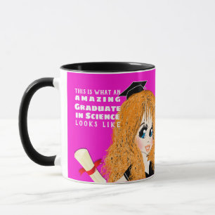 Karikatur Geschenk Red Long Haair Blue Eyes Tasse