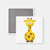 Karikatur-Giraffe Magnet (Vorderseite/Rückseite)